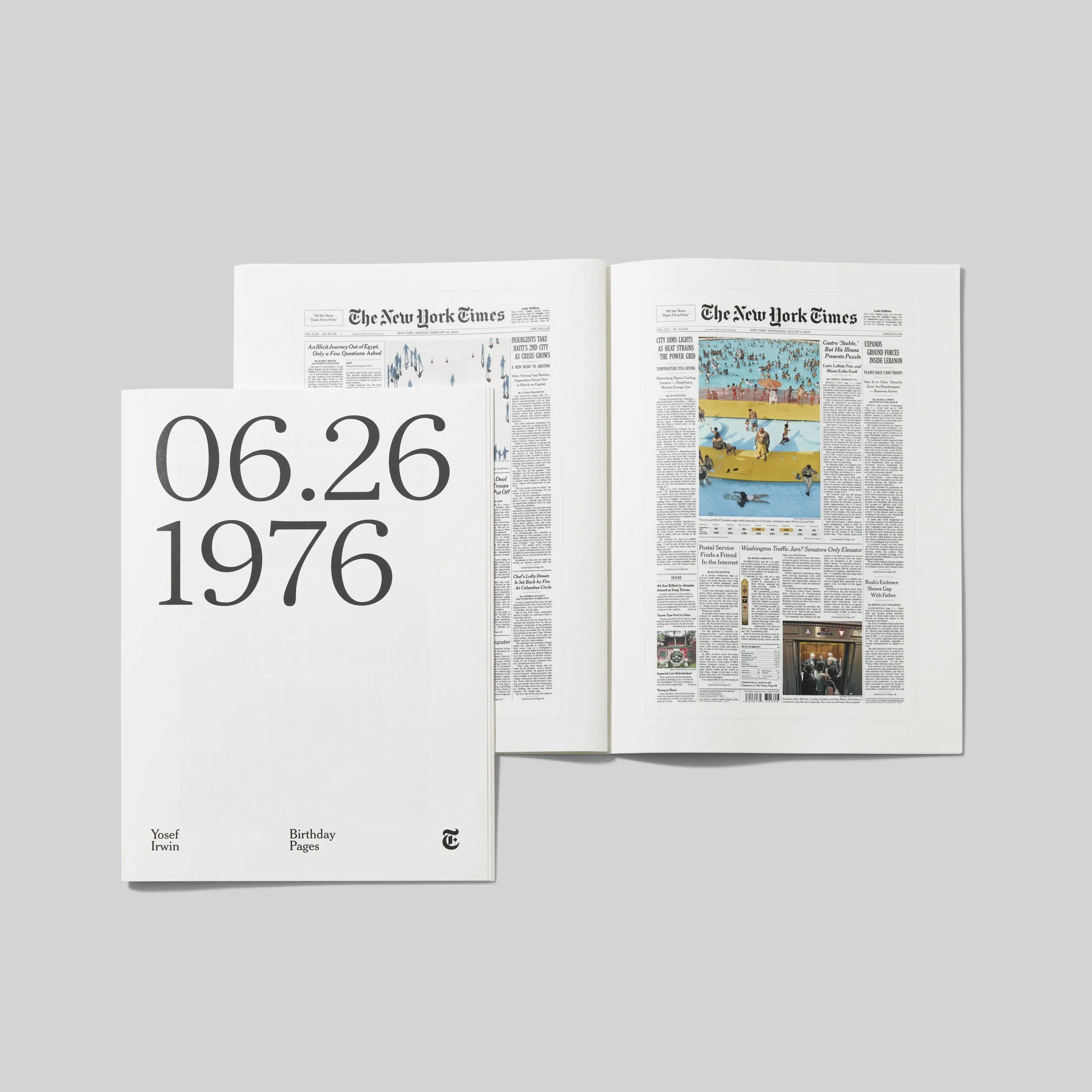 8. "Day You Were Born" Newspaper Gifts